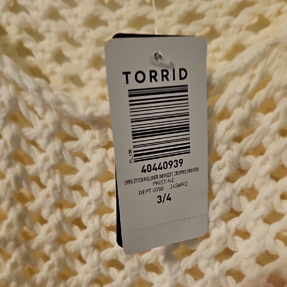 Torrid Cream Open-Knit Sweater - Picture 6 of 7